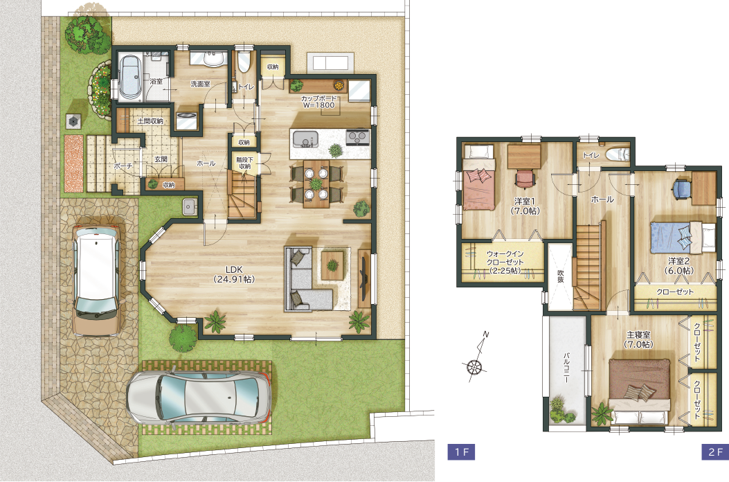 4-4区画 プラン｜ダイアテラス上所 II街区｜【公式】Dia Land