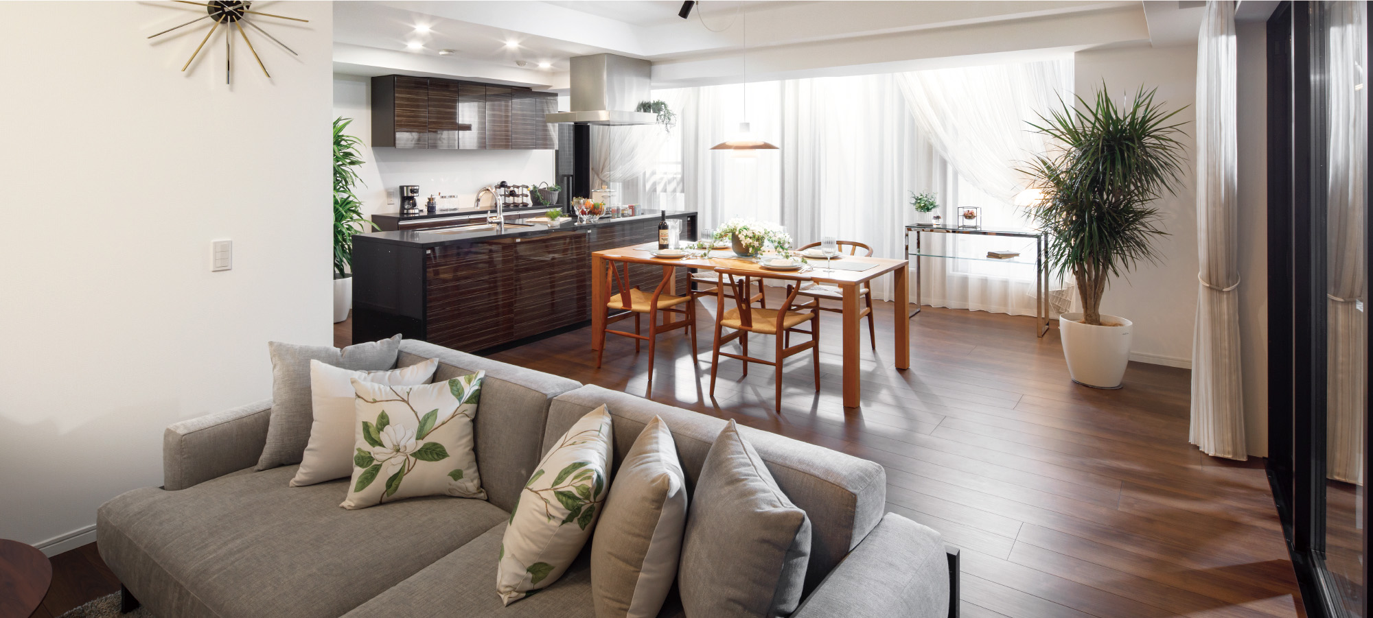 Living Dining Kitchen